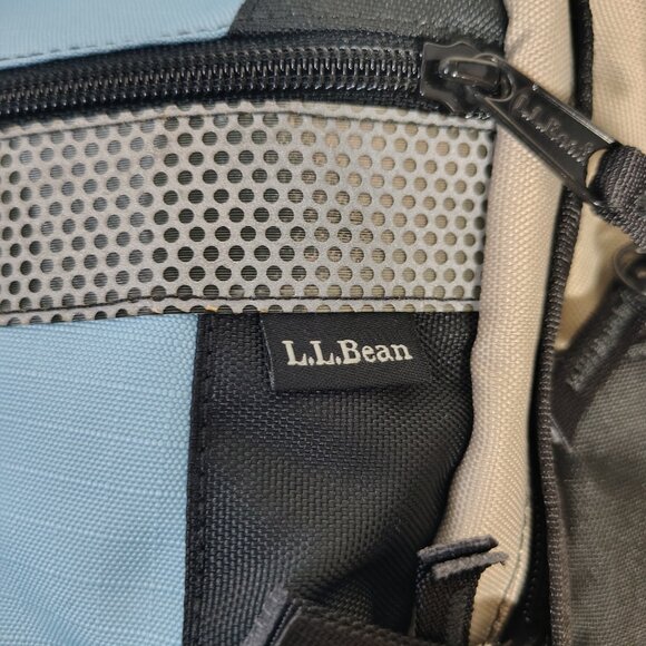 LL Bean Crossbody Mini Sling Backpack Travel Bag Blue Black - Picture 2 of 11